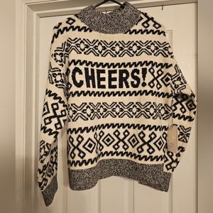 NWT Cheers! Sweater. Size:M.